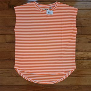 NWT Kidpik orange striped athletic shirt